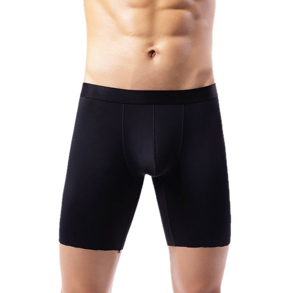 Men Ice Silk Long Leg Shorts B - Long Leg Trunk Men recension och pris