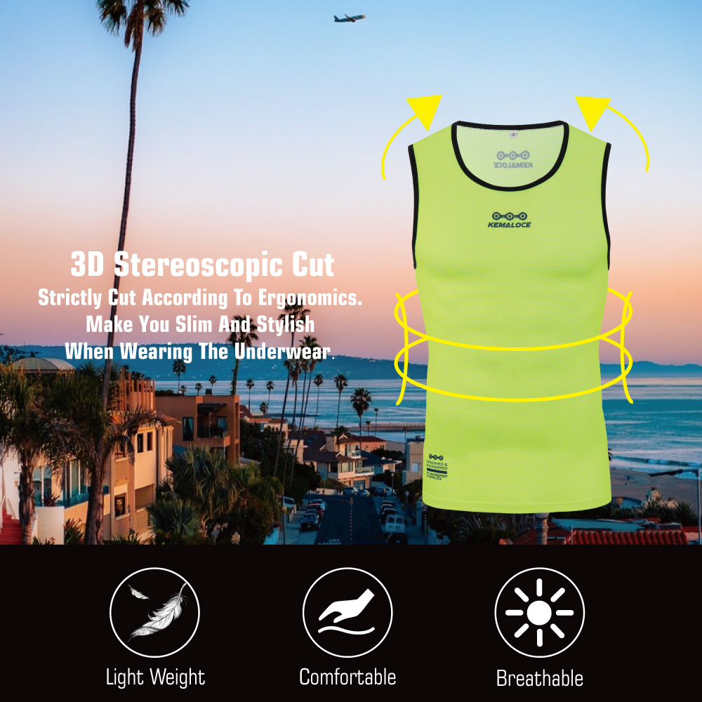 KEMALOCE Cycling Base Layer Me - Sleeveless Undershirt recension och pris
