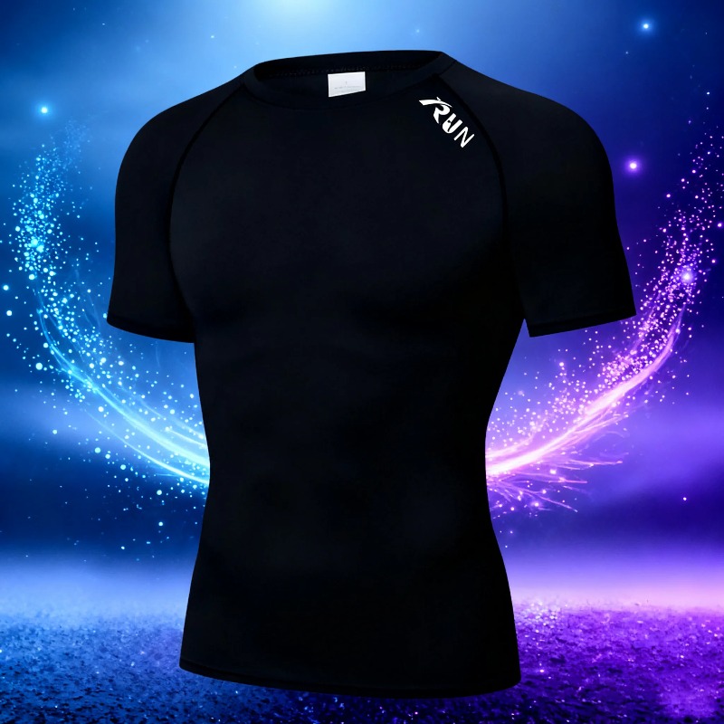 Men Quick Dry Compression Elas - T Shirt Tight Fit recension och pris