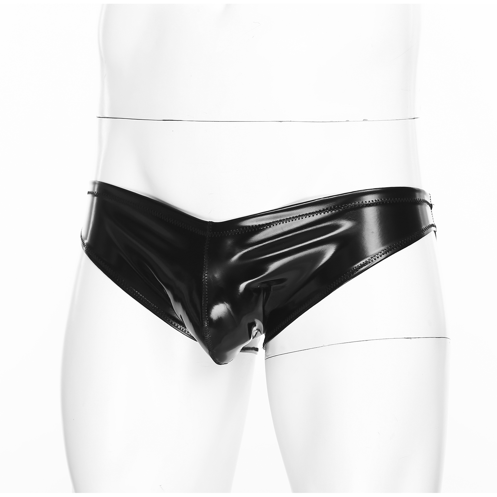 Mens Glossy Latex Briefs Paten - Pouch Boxer Pouch recension och pris