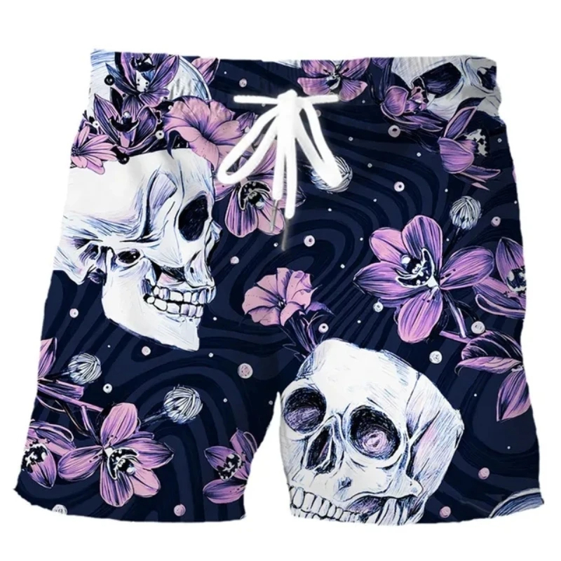 Hawaiian Men Swim Trunks Skull - Trunk Breathable Men recension och pris