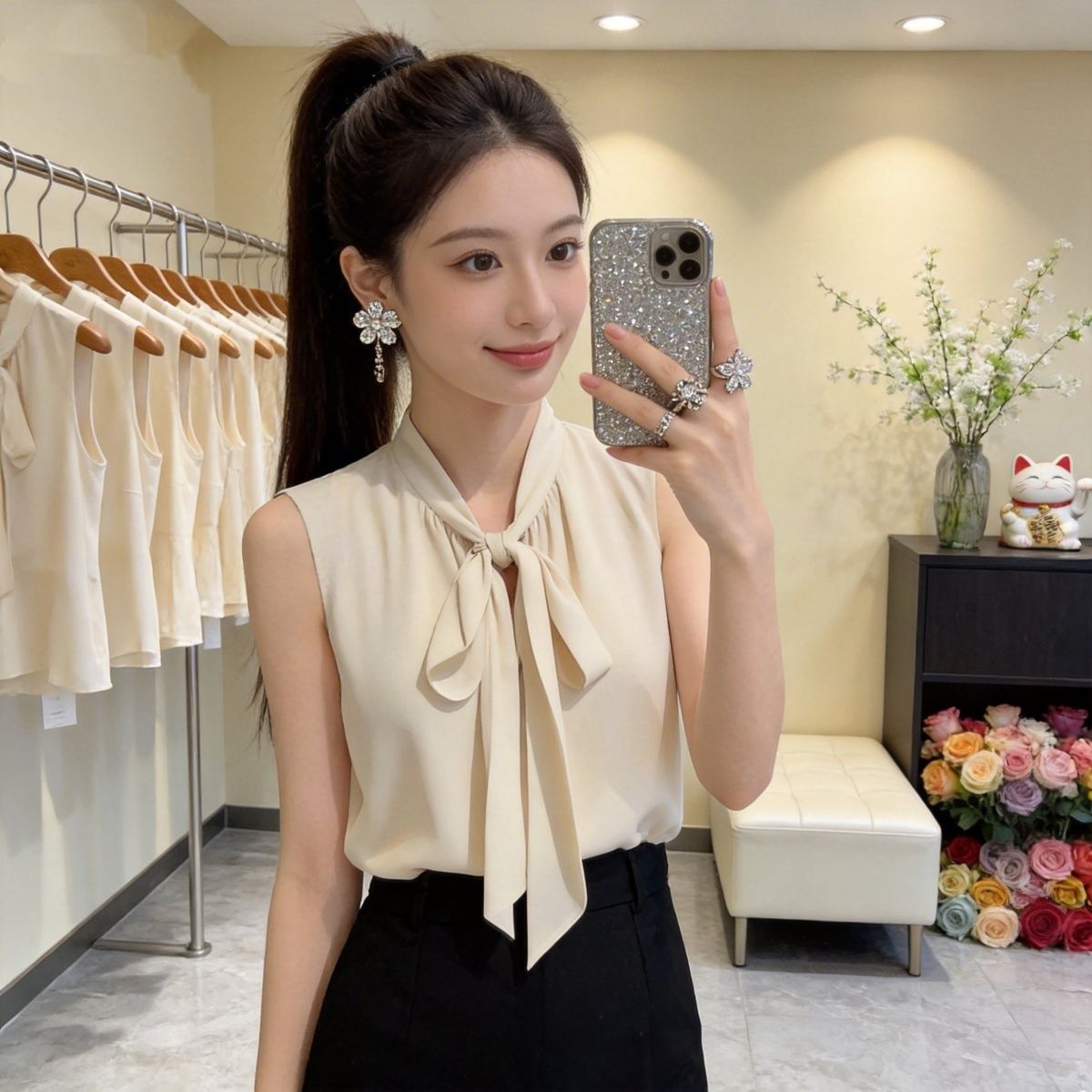 Women's Chiffon Sleeveless Ves - Sleeveless Undershirt recension och pris