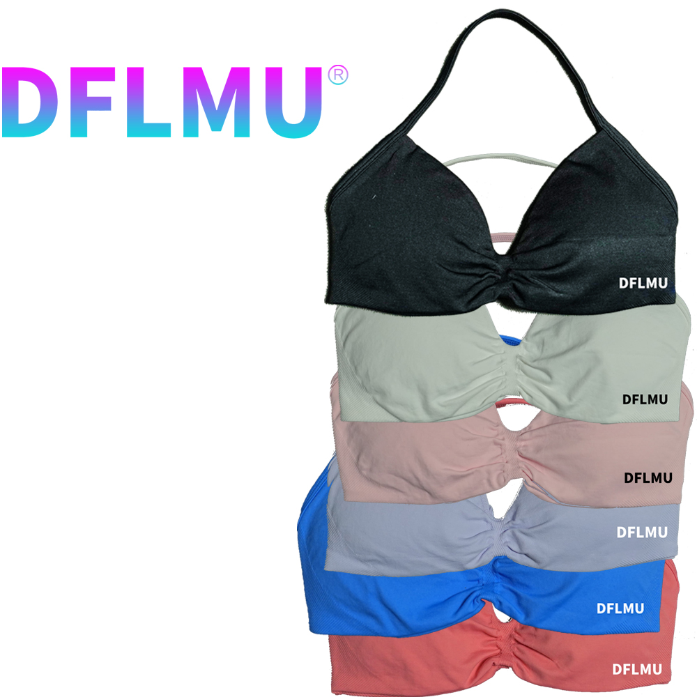 DFLMU Women Halter Sports Bra  - Suspender Tank Top recension och pris