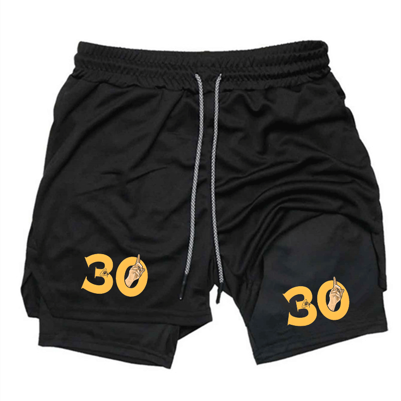 Summer Breathable Two-in-one D - Compression Shorts Athletes recension och pris