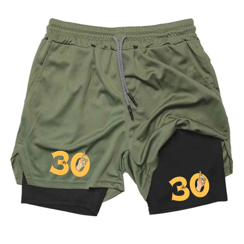 Summer Breathable Two-in-one D - Compression Shorts Athletes recension och pris