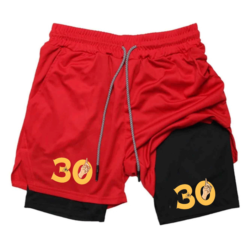 Summer Breathable Two-in-one D - Compression Shorts Athletes recension och pris