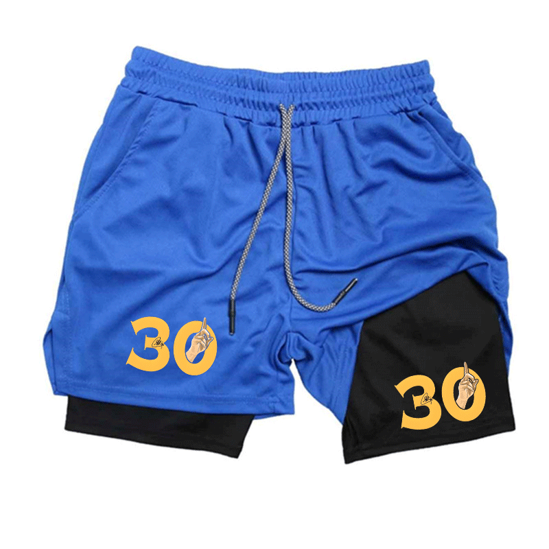 Summer Breathable Two-in-one D - Compression Shorts Athletes recension och pris