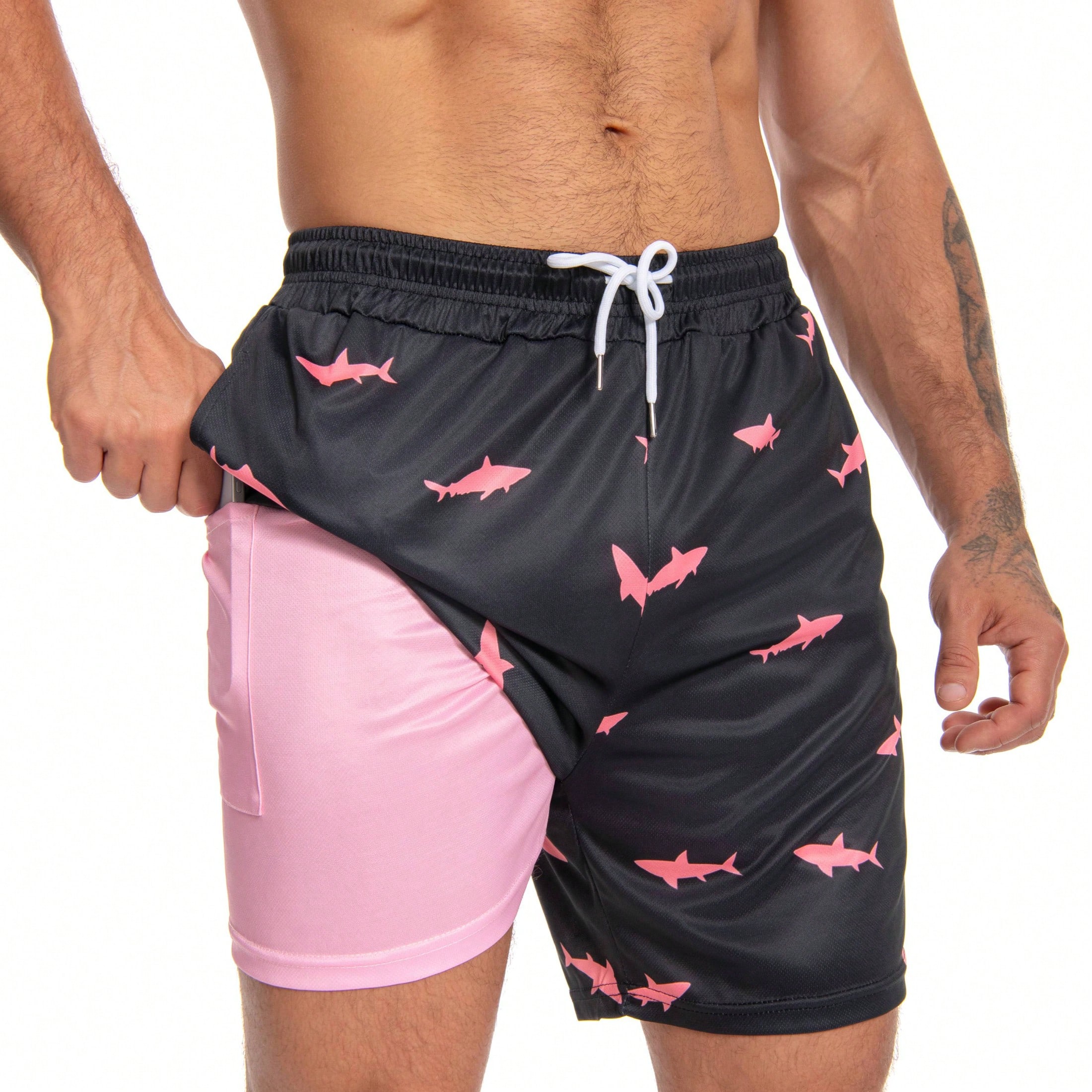 Mens Swim Trunks With Compress - Trunk Breathable Men recension och pris