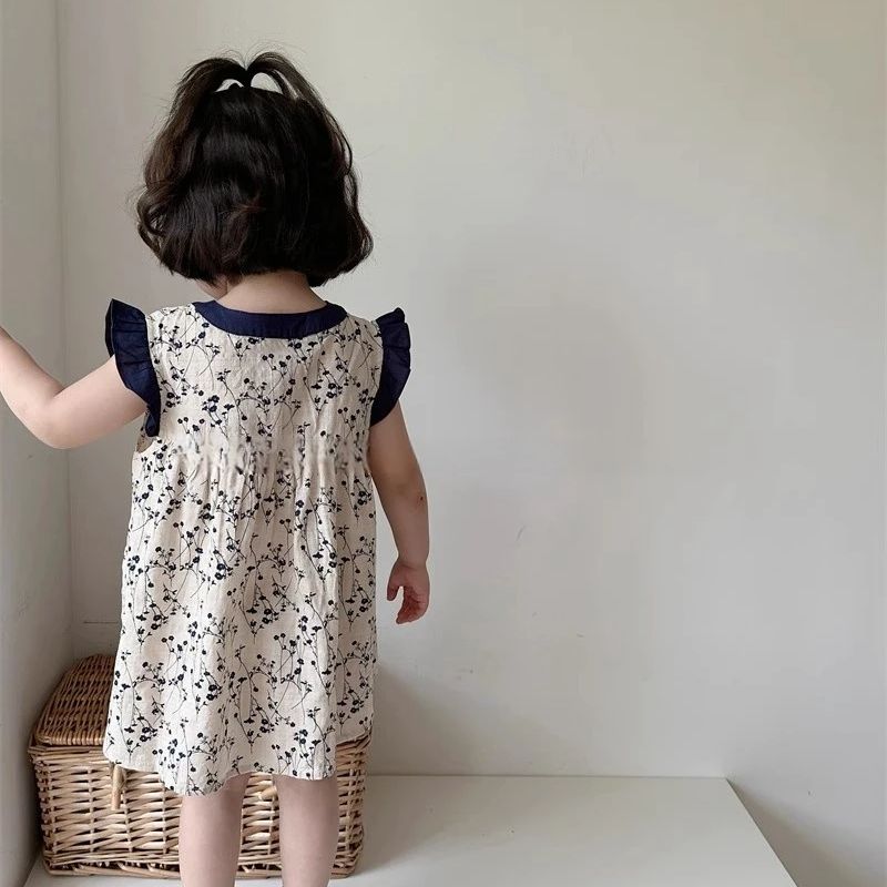 Girls summer floral dress 2024 - Undershirt Crew Neck recension och pris