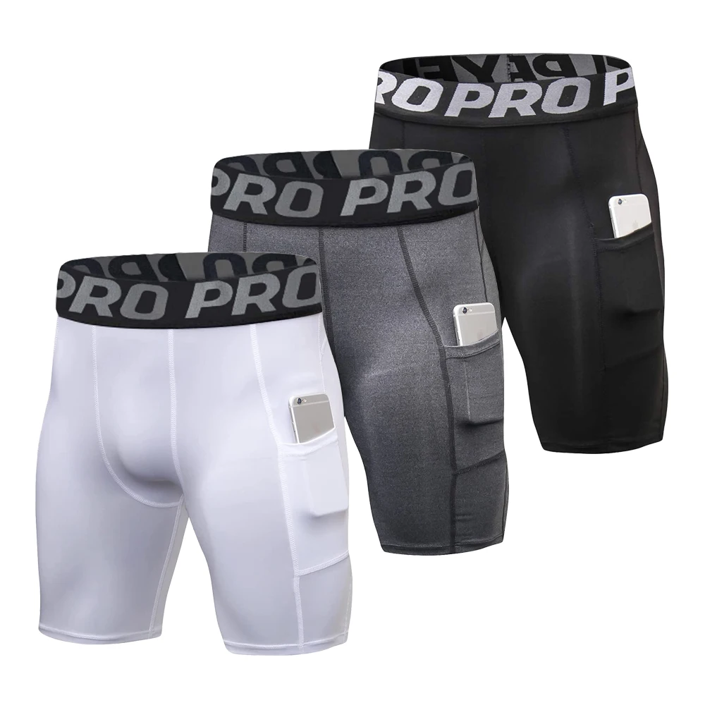 Mens Gym Shorts with Pockets W - Compression Shorts Athletes recension och pris