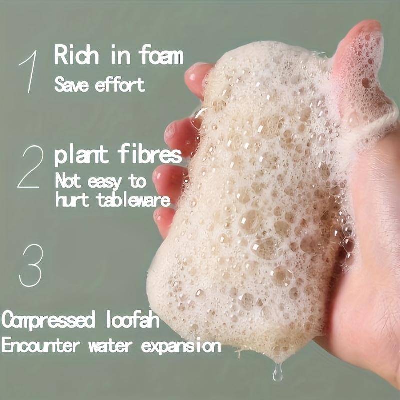 6pcs Natural Loofah Exfoliatin - Bamboo Fiber Trunk recension och pris