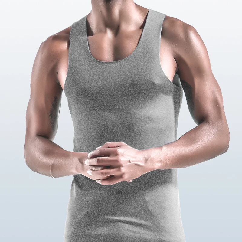 Men's Thin Vest U-Neck Large S - Undershirt Crew Neck recension och pris