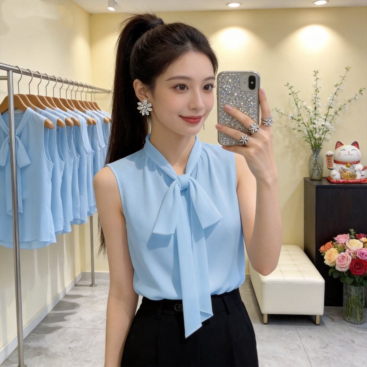 Women's Chiffon Sleeveless Ves - Sleeveless Undershirt recension och pris