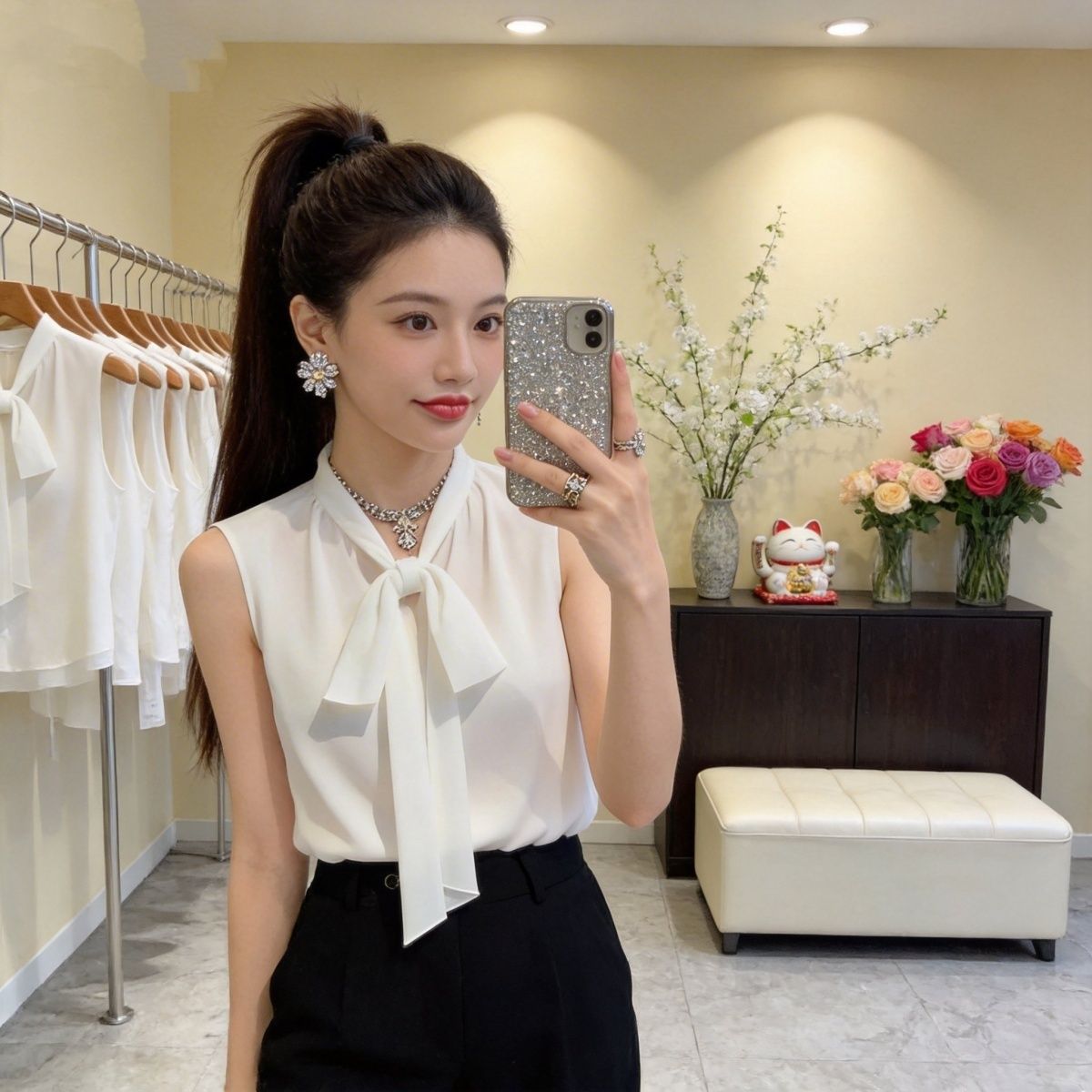 Women's Chiffon Sleeveless Ves - Sleeveless Undershirt recension och pris