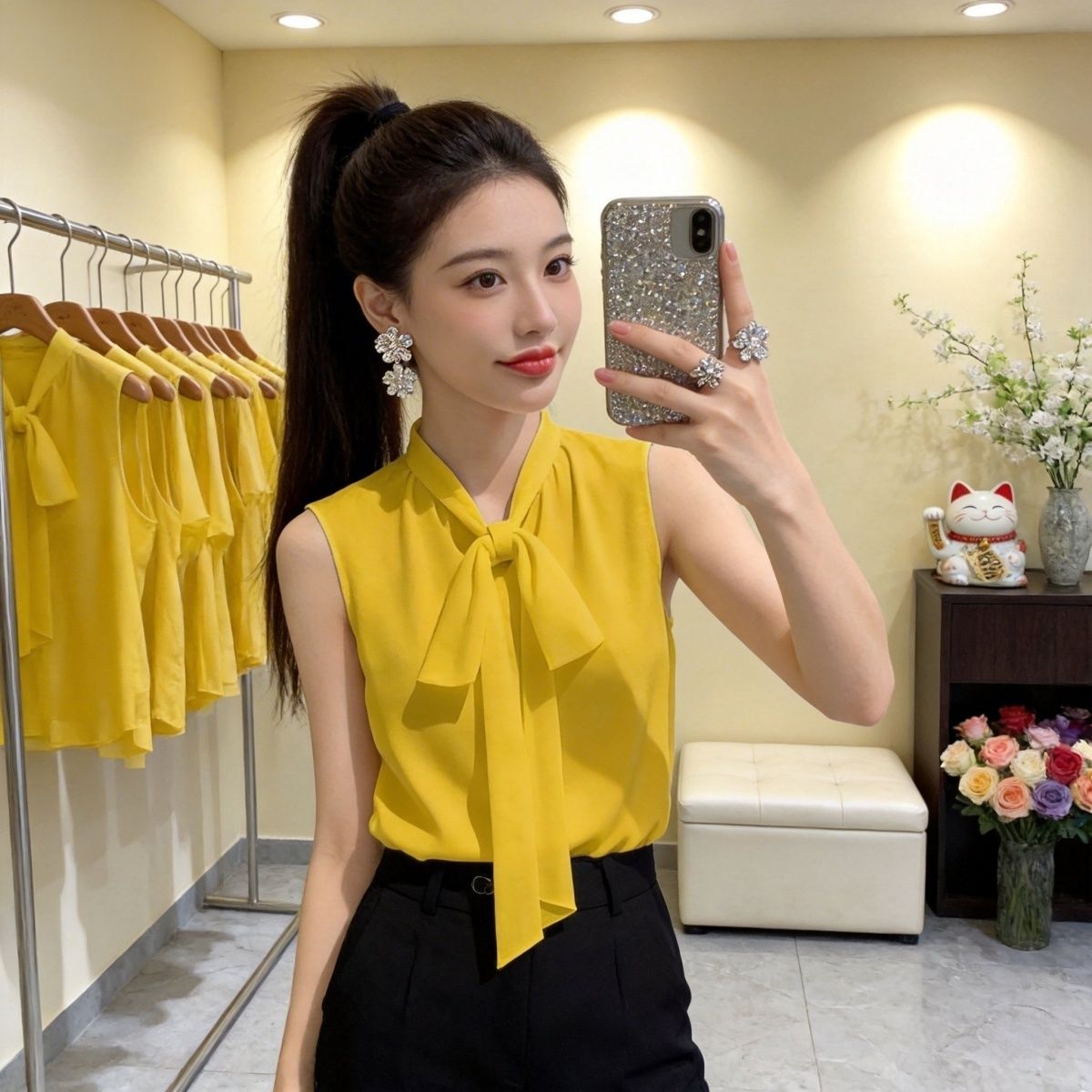 Women's Chiffon Sleeveless Ves - Sleeveless Undershirt recension och pris