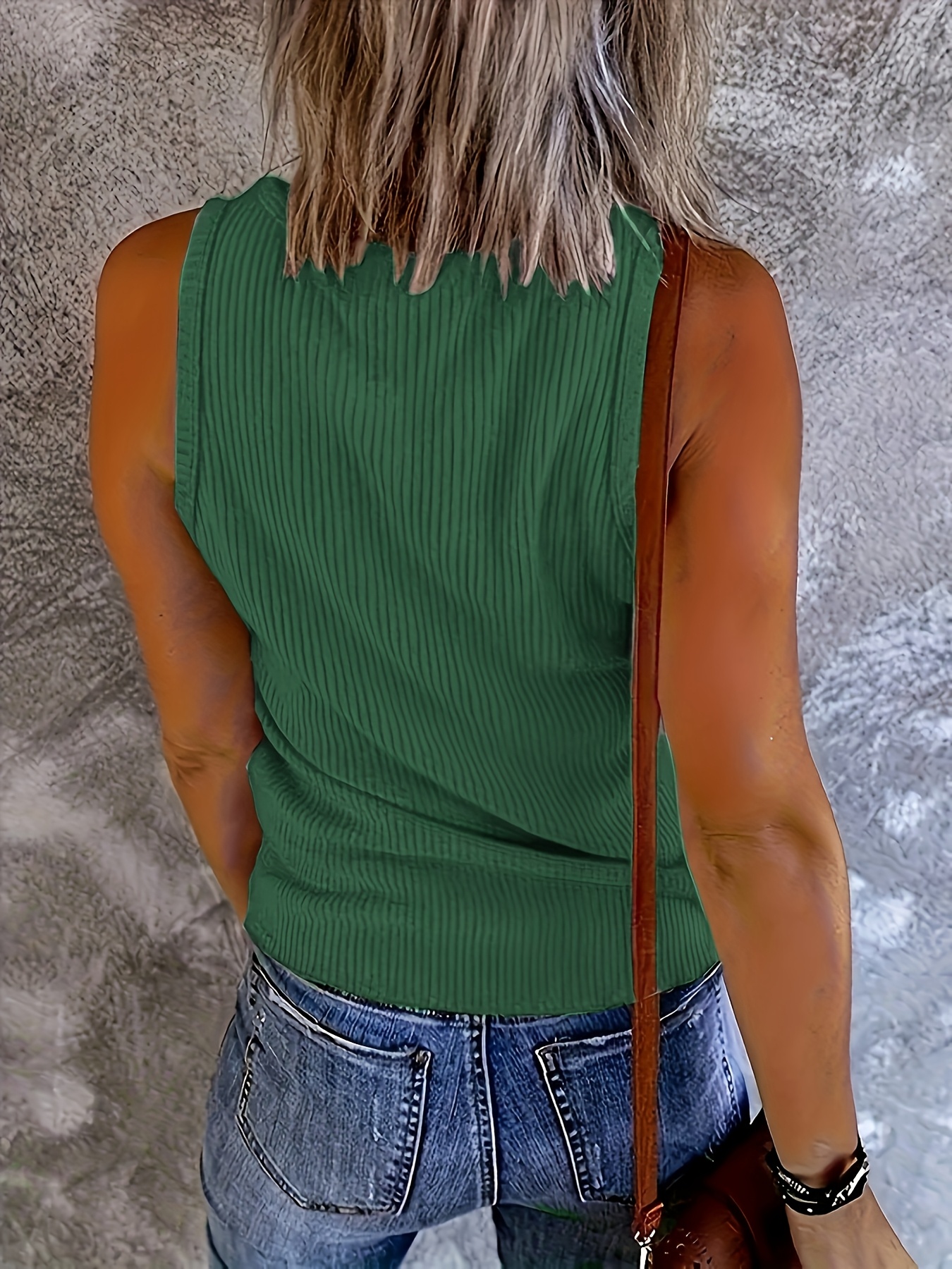 Plus Size Women Green Ribbed K - Tank Top Ribbed recension och pris