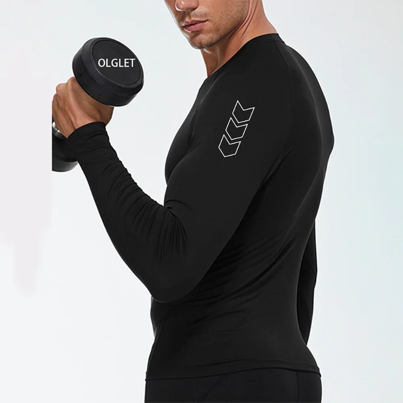 Men Quick-dry T-shirt Long Sle - Base Layer Top recension och pris
